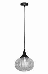 LAMPA WISZĄCA EXETER  145mm 1 CZARNY