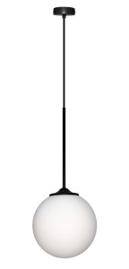 LAMPA WISZACA GLASGOW III 1 CZARNY 90x20x20