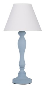 PASTELLIO LAMPA GABINETOWA NIEBIESKI 1X40W E14 ABAŻUR BIAŁY