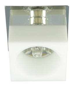 SK-66 CH/WH G9 CHROM OPR. STROP. DEKORACYJNA KWADRAT BIAŁA  G9 40W