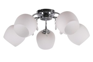 ZACHERA LAMPA SUFITOWA 5X40W E27 BIAŁY