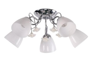 ARIAM LAMPA SUFITOWA 5X40W E27 BIAŁY