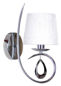ARNIKA KINKIET 1X40W E14 CHROM / BIAŁY