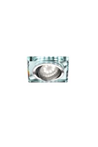 SSU-22 CH/TR+WH GU10 50W+LED SMD 2 1W BIAŁY 230V CHROM oczko sufitowe  lampa sufitowa.KWADRATOWA  UCHYLNA   SZKŁO TRANSPARENTNE