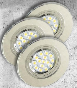 ZESTAW TRZECH OPRAW SS-15 CH/WH 3X50W GU10 BEZ ZARÓWKI