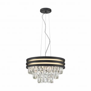 P0525-04A-P7D7 NAICA LAMPA WISZĄCA ZŁOTA&CZARNA/GOLD&BLACK