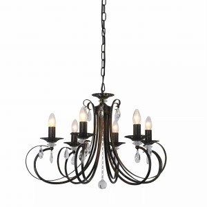 RLD94217-6B NOVIA LAMPA WISZĄCA CZARNA/BLACK