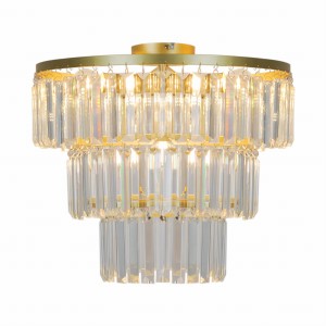 P17127-4-GD TIFANNY LAMPA SUFITOWA ZŁOTA/GOLD