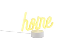 CASA lampa stołowa LED 1W żółty napis HOME USB lub na baterie 3xAA