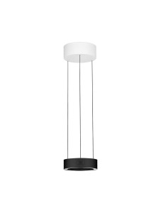 ALMAY LE44605 Czarna wisząca lampa LED o cylindrycznym kształcie z dotykowym sterowaniem