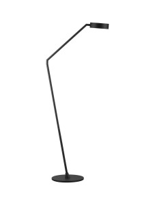 ALMAY LE44609 Lampa podłogowa designerska z ramieniem Minimalistyczna czarna lampa z regulacją natężenia światła