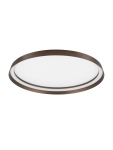 BATALLAS LE44792 Okrągła lampa sufitowa LED o minimalistycznym designie szczotkowana kawa ściemnialna