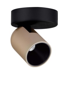 BULOBU LE44763 Reflektor aluminiowy złoty z czarnym detalem o cylindrycznym kształcie z regulacją kąta świecenia