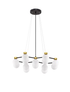CAMINOS LE44544 Nowoczesna lampa wisząca z 14 kulami z opalowego szkła
