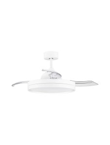 CARANAVI LE44970 Lampa sufitowa LED z wentylatorem Okrągły biały design Energooszczędne oświetlenie