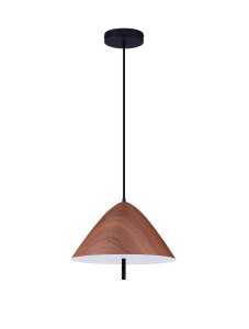 CARAPARI LE44814 Lampa wisząca LED stożkowa drewniana elegancka