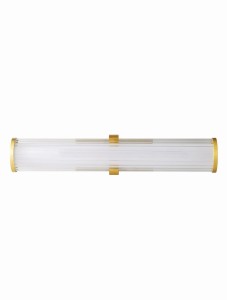 CASTELLI LE44936 Nowoczesna Lampa Ścienna Walcowa Złota z Akrylowym Kloszem