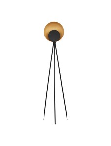 CATIAMAR LE44958 Lampa podłogowa złota kula nowoczesny design trójpodporowy stelaż