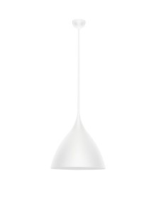 CHAYANTA LE44665 Lampa wisząca Trój-punktowa Nowoczesny Design Klosz Stożkowy Biały Metal