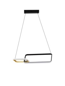 CHULUMANI LE44826 Lampa wisząca LED nowoczesna geometryczna złota i czarna