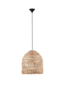 GUARDIA LE44577 Nowoczesna lampa wisząca z abażurem o kulistym kształcie z naturalnego hiacyntu wodnego