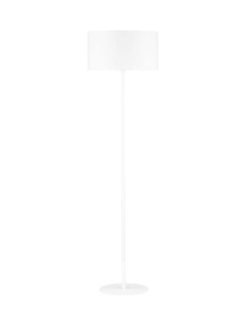 GUAVIARE LE44953 Lampa podłogowa Biała Cylindryczny abażur Minimalistyczny design