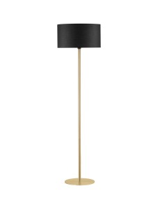 GUAVIARE LE44954 Lampa podłogowa złota z cylindrycznym abażurem Elegancka lampa o wysokim trzonie