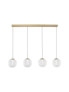 HUALMAY LE44833 Lampa wisząca LED Złota z kloszami w kształcie spłaszczonych kul  Elegancka
