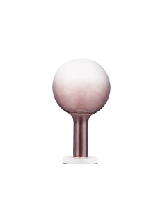 JAVIER LE44482 Lampa stołowa Klosz kulisty brązowo złoty metal szkło zintegrowane LED ściemnialna