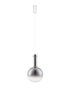JAVIER LE44484 Lampa wisząca LED o kulistym kloszu z metalową oprawą Ściemnialna