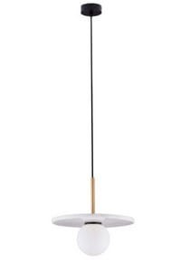 JUANJUI LE44854 Lampa wisząca Nowoczesna Elegancka Biała z Marmurowym Płytką i Kloszem