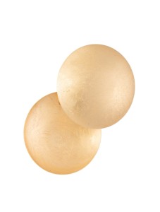PAIJAN LE44459 Nowoczesna lampa ścienna złota z dwoma kulistymi kloszami