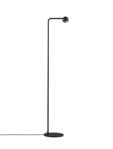 PUCARANI LE44683 Lampa podłogowa minimalistyczna czarna z kloszem kulistym