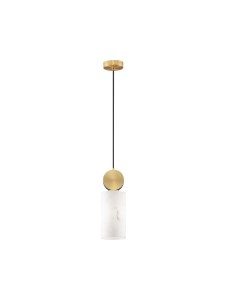 SAIPINA LE44622 Lampa wisząca LED Złota Cylindryczna z Marmuru Elegancka