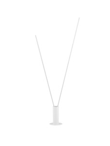 TERESITA LE44944 Lampa podłogowa minimalistyczna o smukłym kształcie litery V aluminiowa czarna