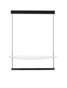TIRAQUE LE44630 Lampa wisząca LED o owalnym kloszu aluminiowa z regulacją jasności