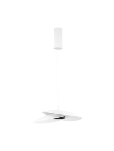 YACUIBA LE44739 Lampa wisząca LED o nowoczesnym kształcie z aluminiowym cylindrycznym kloszem i płaskimi, nakładającymi się na siebie elementami  Ściemnialna