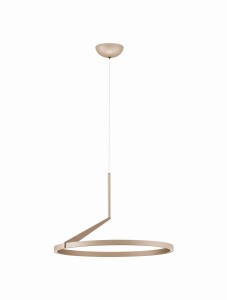 ZUDANEZ LE44773 Lampa wisząca LED o okrągłym kształcie złota lampa aluminiowa z regulacją jasności