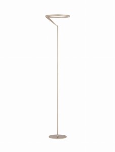 ZUDANEZ LE44779 Lampa podłogowa złota z okrągłym kloszem dotykowe sterowanie