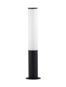 ELALTO LE73808 Ogrodowa lampa stojąca cylindryczna czarna z mlecznym kloszem
