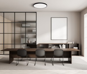 Alata PLF-72836-480R-36W-BL  plafon płaski czarny fi 48cm LED 36W CCT