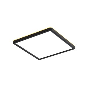 Aleria PLF-39573-300S-28W-BL lampa sufitowa kwadratowa czarna LED 28W CCT