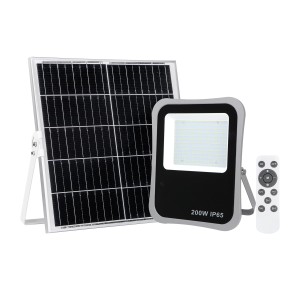 Bares SLR-73142-200W  solarny naświetlacz zewnętrzny IP65 LED 1670lm 4000K sterowanie pilotem