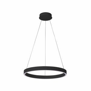 BRASCO Down lampa wisząca czarna LED 40W 3000K / 4000K ściemnialna światło w dół PND-56215-060RPC-BK-3KS4K-TRDIMM