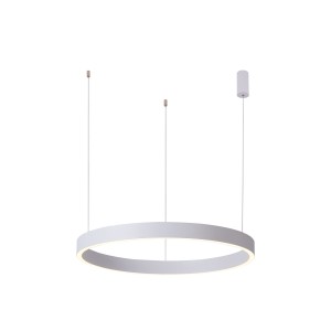 BRASCO Down lampa wisząca biała LED 40W 3000K / 4000K ściemnialna światło w dół PND-56215-060RPP-WH-3KS4K-TRDIMM