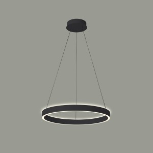 BRASCO Up Down lampa wisząca czarna LED 60W 3000K / 4000K ściemnialna światło góra dół PND-56215D-060RPC-BK-3KS4K-TRDIMM