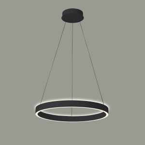 BRASCO Up Down lampa wisząca czarna LED 80W 3000K / 4000K ściemnialna światło góra dół PND-56215D-080RPC-BK-3KS4K-TRDIMM