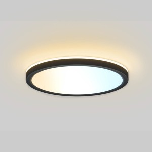 Corte PLF-63452-400R-36W-BL plafon czarny z podświetleniem sufitu  LED 36W CCT
