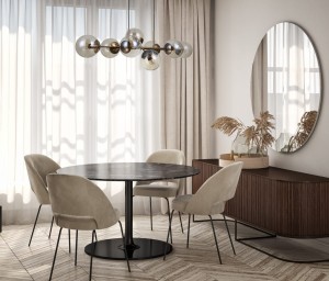 Molite PND-1098-8-HB lampa wisząca mosiądz miodowy z bursztynowymi kloszami 8xE14