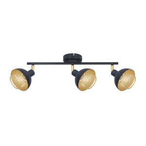 Savio SPL-27357-3-BK-GD lampa sufitowa czarny ze złotą siatką 3xE14